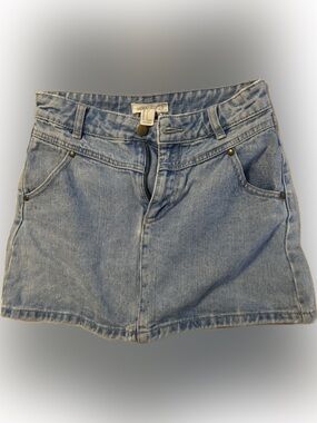 Forever 21 Light Blue Denim Mini Skirt